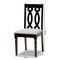Baxton Studio Cherese Contemporary Grey Fabric Upholstered and Dark Brown Finished Wood Dining Chair 2-Pc Set Set of 2 189-10540-ZORO - alternate 5